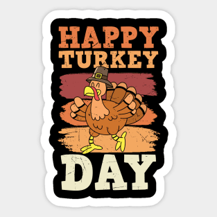 Happy Turkey Day Sticker